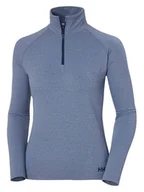 Koszulki sportowe damskie - Helly Hansen Koszulka funkcyjna "Verglas" w kolorze niebieskim - miniaturka - grafika 1