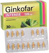 Układ nerwowy - Biofarm Ginkofar Intense 120 mg x 30 tabl powlekanych |  OD 199 PLN! - miniaturka - grafika 1
