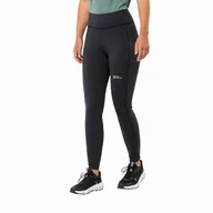 Spodnie sportowe damskie - Damskie legginsy Jack Wolfskin KLINTAL TIGHTS W black - XS - miniaturka - grafika 1