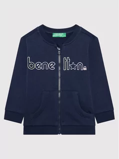Bluzy dla chłopców - Benetton United Colors Of Bluza 3J70C5978 Granatowy Regular Fit - grafika 1
