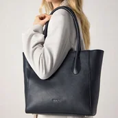 Torebki damskie - Shopperka torebka damska skórzana ekoskóra duża A4 do szkoły pracy ZAGATTO ZG977 - miniaturka - grafika 1