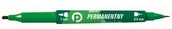 Dekoratorstwo - Marker Perman. Ziel. 2 Końcówki (12Szt.) Km501-Z2 - miniaturka - grafika 1