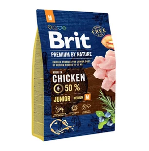 BRIT Premium By Nature Junior M 3kg - Sucha karma dla psów - miniaturka - grafika 2