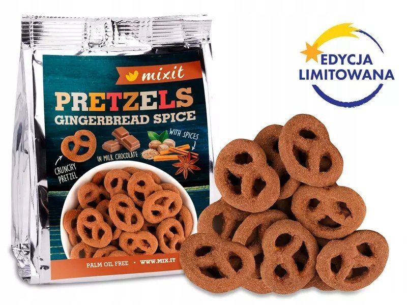 Mixit Precelki Piernikowe - w czekoladzie mlecznej, edycja limitowana 70 g