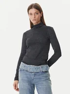 Koszulki i topy damskie - Vero Moda Golf Lava 10334586 Czarny Loose Fit - miniaturka - grafika 1