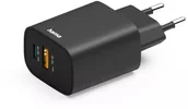 Ładowarki do telefonów - Ładowarka Hama ŁADOWARKA 30W ENTRY LEVEL, 1X USB-C 1X USB-A, CZARNA 002019600000 - miniaturka - grafika 1