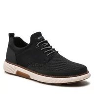 Półbuty męskie - Rieker Męskie buty sznurowane B3354, czarny, 46 EU - miniaturka - grafika 1