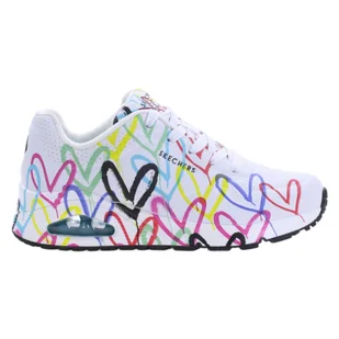 Buty na co dzień damskie SKECHERS SPREAD THE LOVE zdobienie w serca - Buty trekkingowe damskie - miniaturka - grafika 1