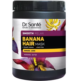 DR.SANTE Banana Hair Smooth Relax nawilżająca maska do włosów 1000ml - Maski do włosów - miniaturka - grafika 1