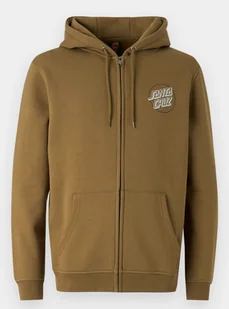 bluza męska SANTA CRUZ Wooten Duo Zip Hood Uniform Green - Bluzy męskie - miniaturka - grafika 1