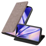 Etui i futerały do telefonów - Etui Cadorabo do Apple iPhone XS MAX w kolorze COFFEE BROWN Etui na telefon komórkowy z magnetycznym zamknięciem, funkcją podstawki i miejscem na kartę Etui Etui ochronne Etui z klapką w stylu książki - miniaturka - grafika 1