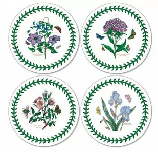 Pimpernel Portmerion PODKŁADKI PODSTAWKI KORKOWE PIMPERNEL OKRĄGŁE Botanic Garden - Kwiaty - małe - KPL. 4 szt. X0010448013 - Obrusy i serwetki - miniaturka - grafika 1