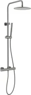 Zestawy prysznicowe - Zestaw termostatyczny prysznicowy natynkowy BLUE WATER BOSTON BOS-ZKPN.400GN gun metal (GRAFIT INOX) (BW-5901730617 - miniaturka - grafika 1