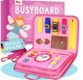 Zabawy w naśladowanie dorosłych - Tablica Aktywności Montessori dla Dzieci z Niemieckimi Napisami - miniaturka - grafika 1