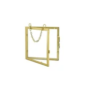 Ramki na zdjęcia - Ramka na zdjęcia otwierana złota 20x19 cm - miniaturka - grafika 1