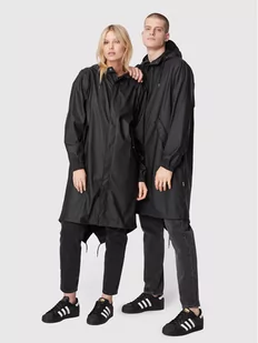 Rains Parka Unisex 18140 Czarny Regular Fit - Kurtki damskie - miniaturka - grafika 1