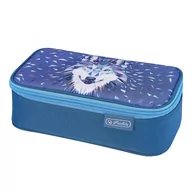 Piórniki - Piórnik saszetka Wild Animals, kosmetyczka, Wolf, niebieski - miniaturka - grafika 1