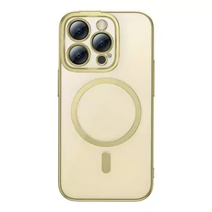 Zestaw Etui Baseus Glitter Magnetic do iPhone 14 Pro (złote) - Etui i futerały do telefonów - miniaturka - grafika 1
