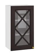 Meble kuchenne - Bristol Witryna Wisząca Gv-40 Czarny Mat - miniaturka - grafika 1