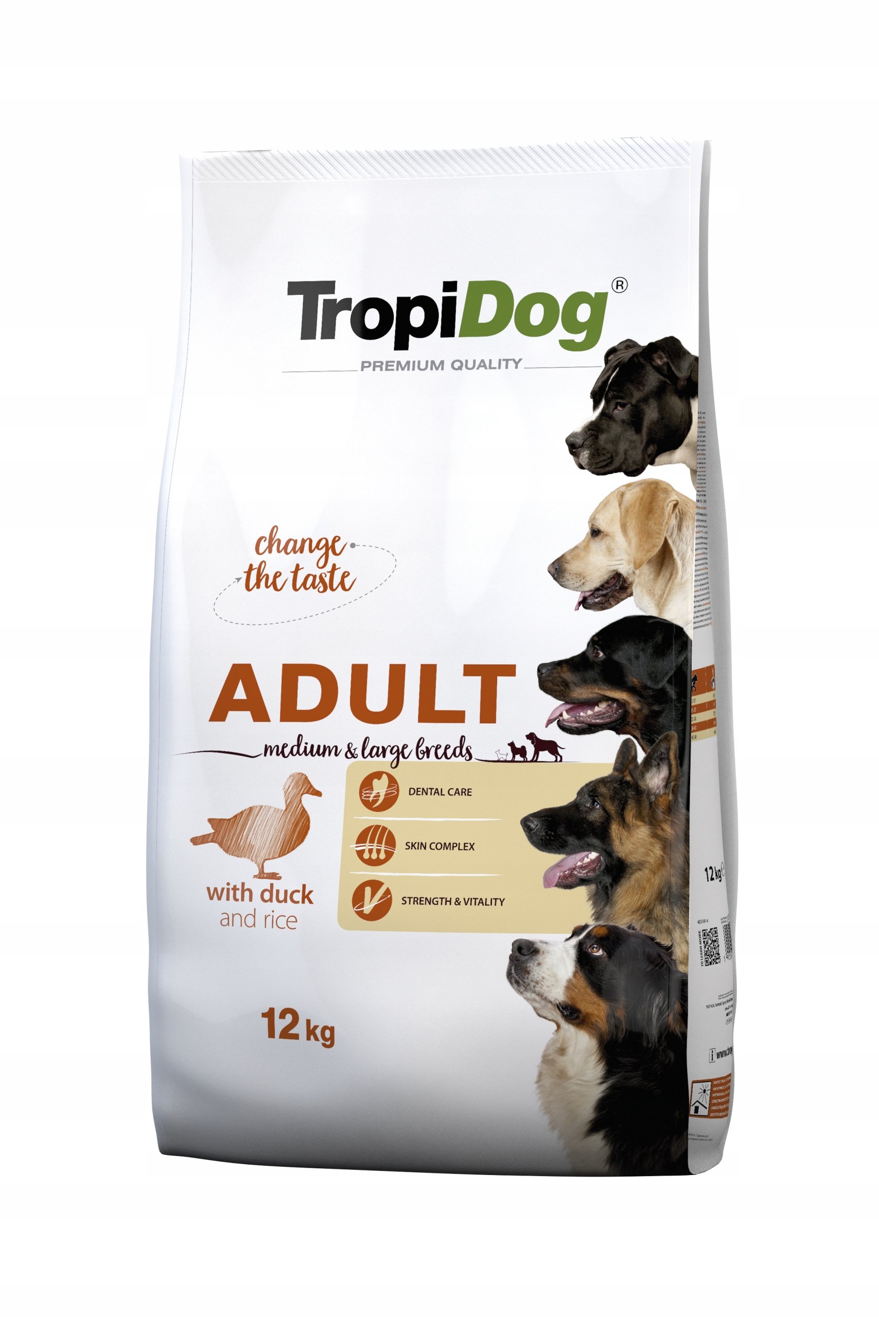 Tropidog Premium Adult M L Duck Rice 12 kg