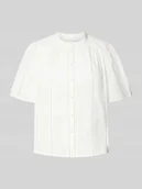 Bluzki damskie - Bluzka o kroju regular fit ze stójką model ‘GUNIA’ - miniaturka - grafika 1