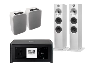 Kino domowe NAD M10 V2 czarny + 603 S2 AE biały + Pulse Flex 2i biały - Kino domowe - miniaturka - grafika 1
