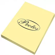 Papier do drukarek - . Papier kolorowy Protos A4 żółty jasny 160g 50 ark - miniaturka - grafika 1