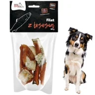 Przysmaki dla psów - Syta Micha – Suszone filety z łososia dla psa, 80 g (naturalny przysmak) - miniaturka - grafika 1