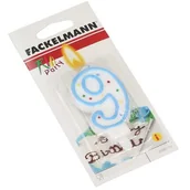 Dekoracje domu - Fackelmann Świeczka urodzinowa cyfra 9 dziewięć 52585 52585 - miniaturka - grafika 1