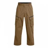 Spodnie męskie - Męskie spodnie cargo Under Armour UA Unstoppable Utility Cargo - brązowe - miniaturka - grafika 1