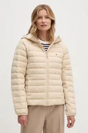 Kurtki damskie - Tommy Hilfiger kurtka puchowa damska kolor beżowy przejściowa WW0WW42350 - miniaturka - grafika 1