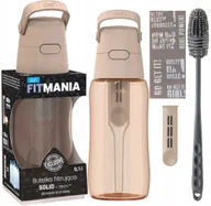 Dzbanki filtrujące - Bidon Butelka Dafi Solid FitMania 0,5l cappuccino + szczoteczka do mycia - miniaturka - grafika 1