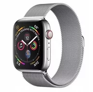 Akcesoria do smartwatchy - Pasek bransoleta do apple watch 42/44 srebrna - miniaturka - grafika 1