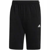 Spodenki męskie - Spodenki męskie adidas Essentials Warm-Up 3-Stripes czarne H48433 S - miniaturka - grafika 1