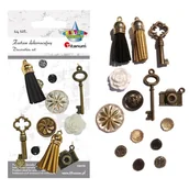 Pozostałe akcesoria dla plastyków - Titanum Zestaw dekoracyjny mix 14szt - miniaturka - grafika 1