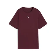 Koszulki sportowe damskie - Damska koszulka o luźnym kroju ESS PUMA Ruby Shimmer Red - miniaturka - grafika 1