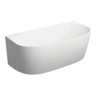 Wanny - Wanna wolnostojąca Omnires Valencia M+ 158x77 cm owalna kompozyt biały mat VALENCIASWPBM - miniaturka - grafika 1