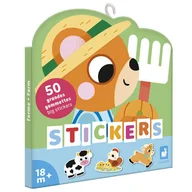 Zabawki kreatywne - Duże naklejki wielorazowe 18m+ Janod - Farma 50 szt. - miniaturka - grafika 1