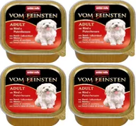 Mokra karma dla psów - Animonda Dog Vom Feinsten Adult smak: wołowina i serca indyka 6 x 150g - miniaturka - grafika 1
