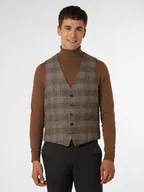 Kamizelki męskie - Roy Robson - Męska kamizelka garniturowa, beżowy|brązowy - miniaturka - grafika 1