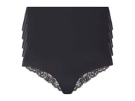 Majtki damskie - esmara® Hipstery damskie cięte laserowo, 5 par (XS (32-34), Czarny) - miniaturka - grafika 1