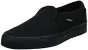 Sneakersy damskie - Vans Asher, damskie sneakersy, Czarny Canvas Black 186, 40 EU - miniaturka - grafika 1