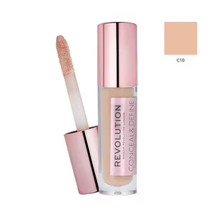 Makeup Revolution, Conceal & Define, Korektor w płynie C10, 3,4 ml - Korektory do twarzy - miniaturka - grafika 1
