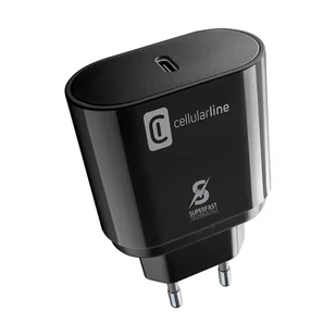 Cellularline - Ładowarka sieciowa USB-C Super Fast Charger 25W (Designed for Samsung) (czarny) - Pozostałe akcesoria do telefonów - miniaturka - grafika 3
