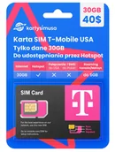Startery i doładowania - Karta Sim T-Mobile Usa hotspot 30GB - miniaturka - grafika 1