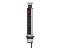 Listwy zasilające - Brennenstuhl LISTWA ZSILAJĄCA WPUSZCZANA "TOWER-POWER" 3GN 2M 2XUSB - miniaturka - grafika 1