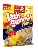 Żelki - Nimm2, żelki owocowe, Lach Gummi Minis, 210g, 20 sztuk - miniaturka - grafika 1