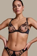 Biustonosze - Hunkemöller Nieusztywniany biustonosz z fiszbinami Anouk Czarny - miniaturka - grafika 1