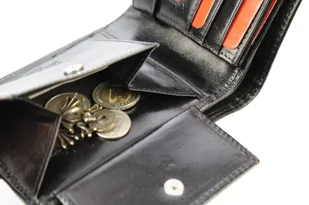 Portfel Męski Skórzany PIERRE CARDIN Skóra Licowa Duży Poziomy Z Zapinką Dwa Skrzydełka 324A - Portfele - miniaturka - grafika 10