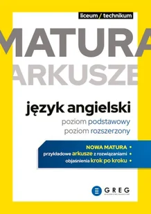 Język angielski. Poziom podstawowy i rozszerzony. Matura. Arkusze - Materiały pomocnicze dla uczniów - miniaturka - grafika 1